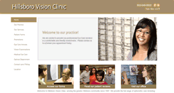 Desktop Screenshot of hillsborovisionclinic.biz